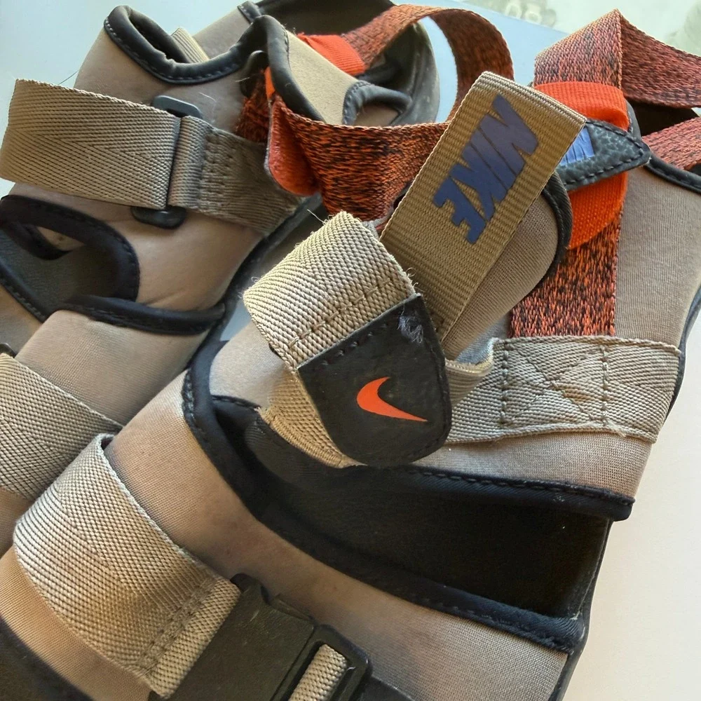 Nike Canyon Sandal Mens 12 Moon Fossil Orange CW9704-008 Rugged Strappy Outdoor